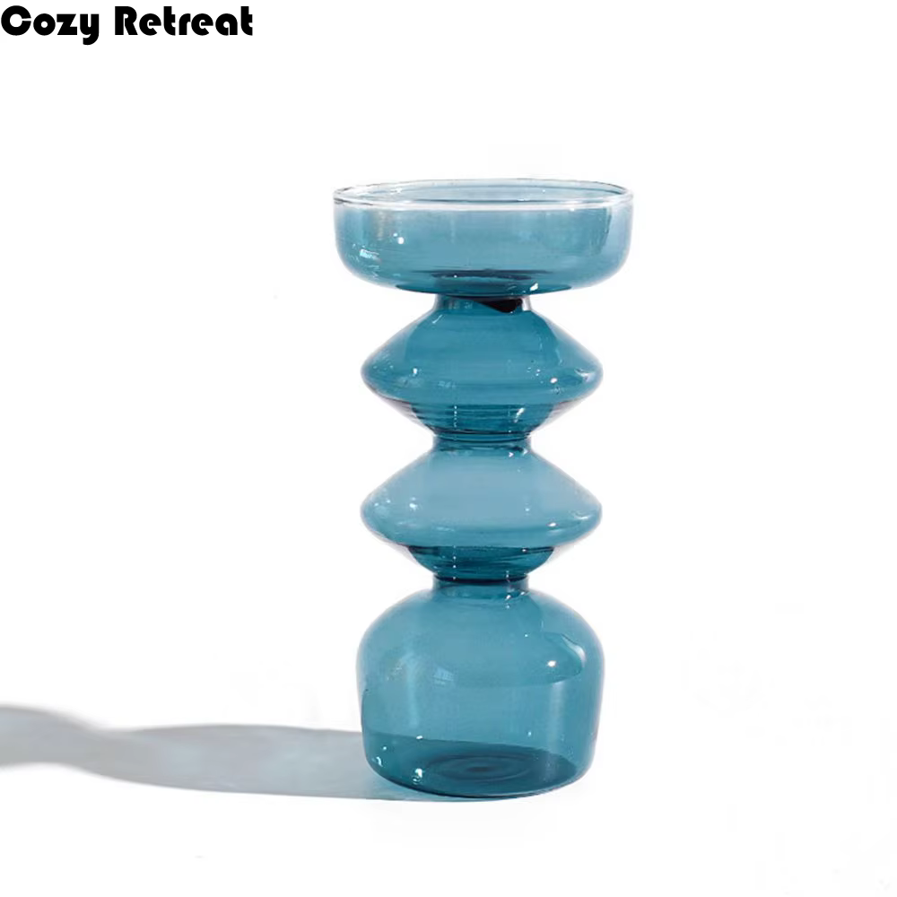 Vase en verre pour plantes hydroponiques