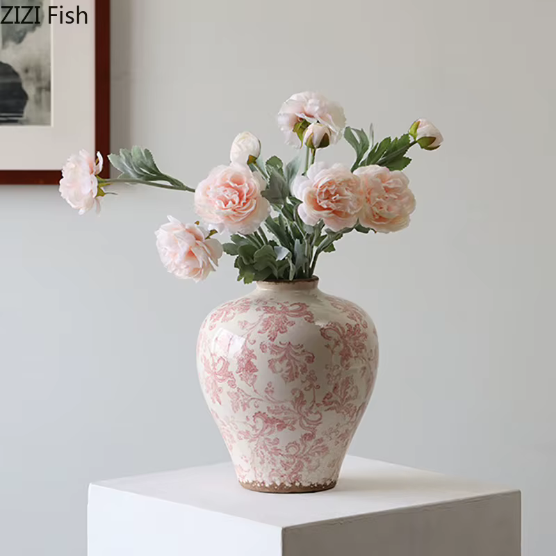 Vase créatif à Texture craquelée