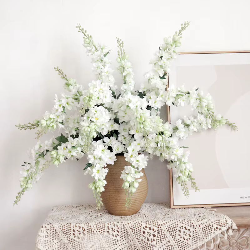 Fleurs artificielles 75CM longue branche Hyacinthus soie Delphinium maison salon Vase Arrangement floral artisanat décoration de mariage