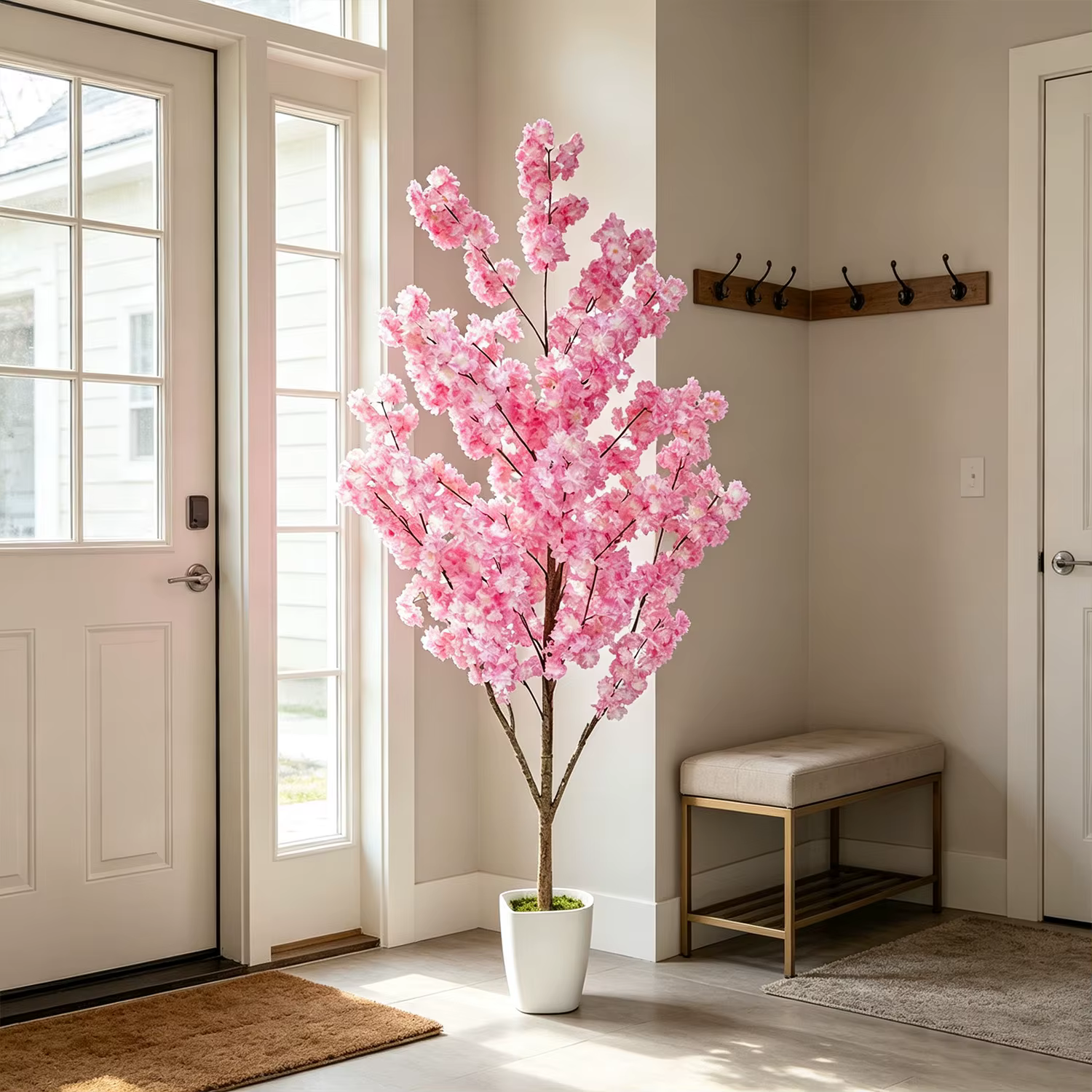 Arbre artificiel à fleurs de cerisier de 160-210 cm/6