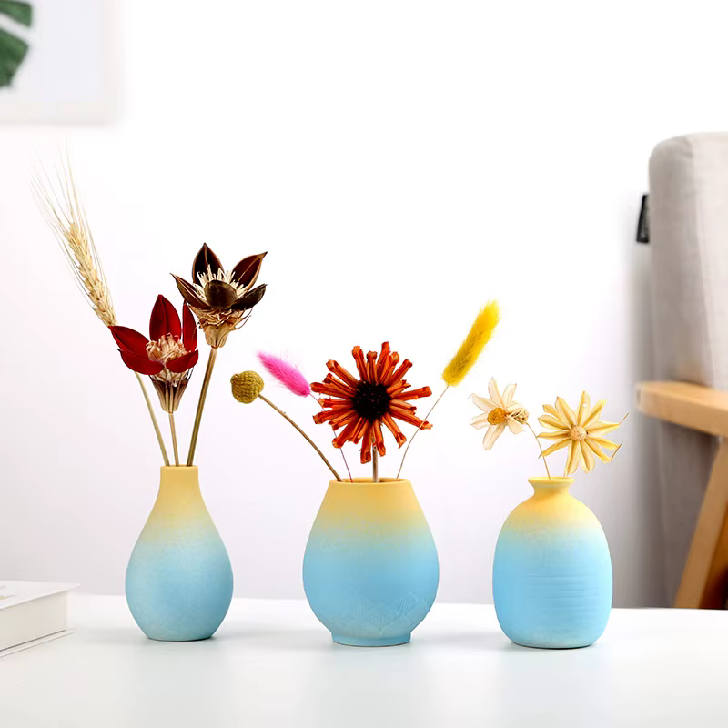 Mini Vase en céramique dégradé givré