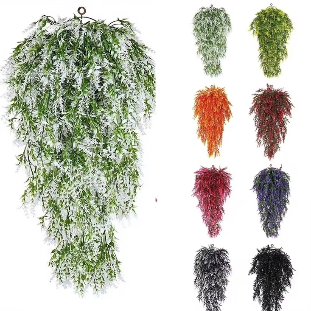 Guirlande de fleurs artificielles multicolores en glycine