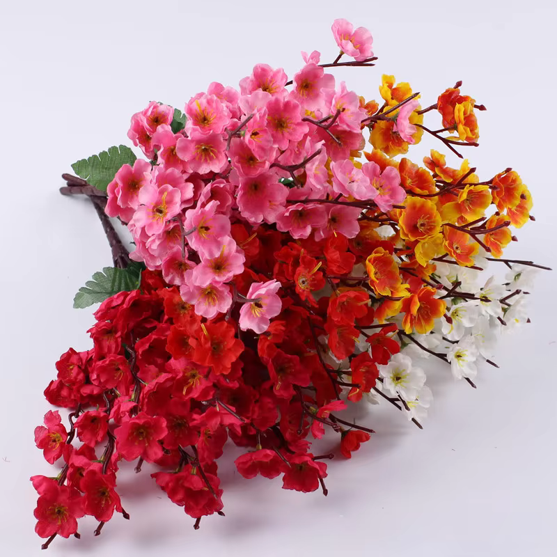 Branche de fleur de prunier en plastique