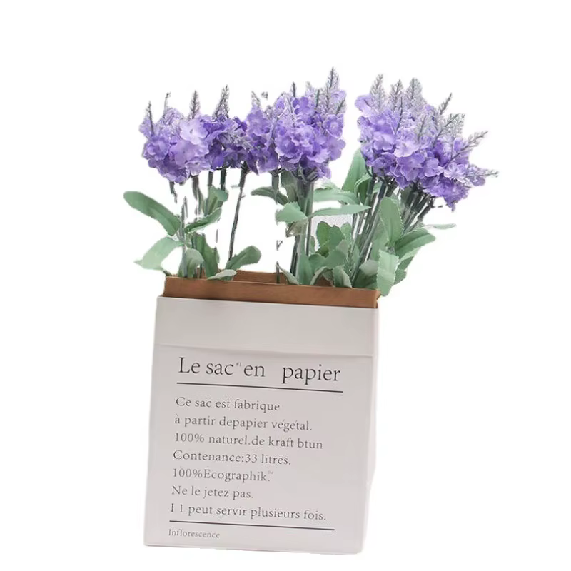 10 têtes de fleurs artificielles de lavande