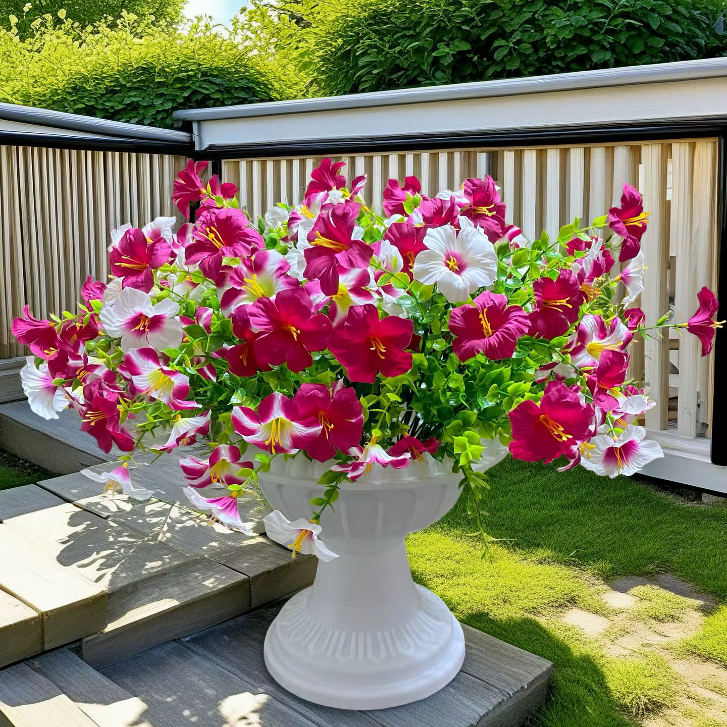 Lot de 3/6 fleurs artificielles de 35 cm