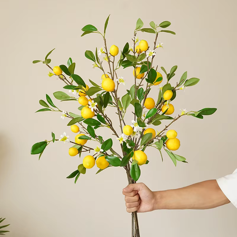 Branches de citron avec Simulation de fruits