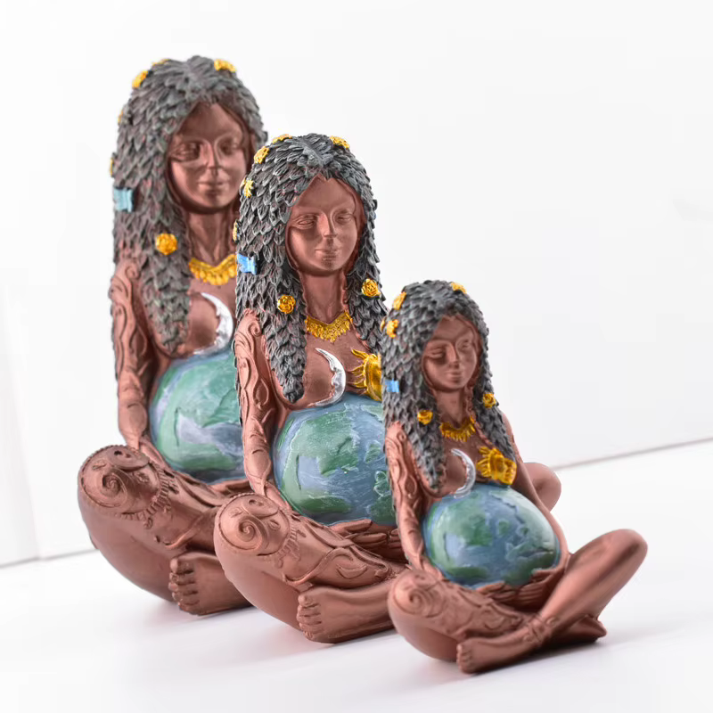 Gaia-Figurine de la Terre Mère Enceinte
