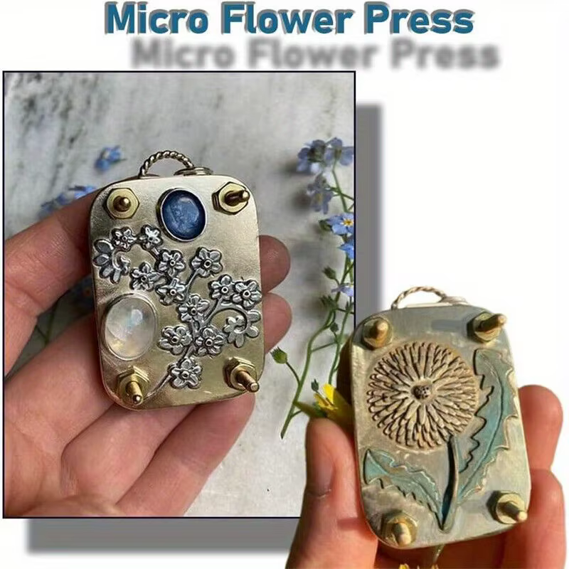 Kit de pressage de micro-fleurs pour la préservation des plantes