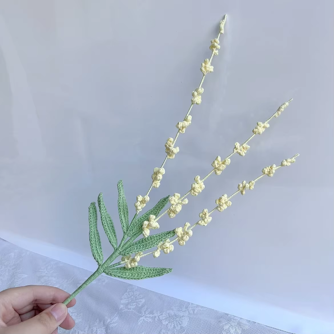 Fleurs de lavande au Crochet
