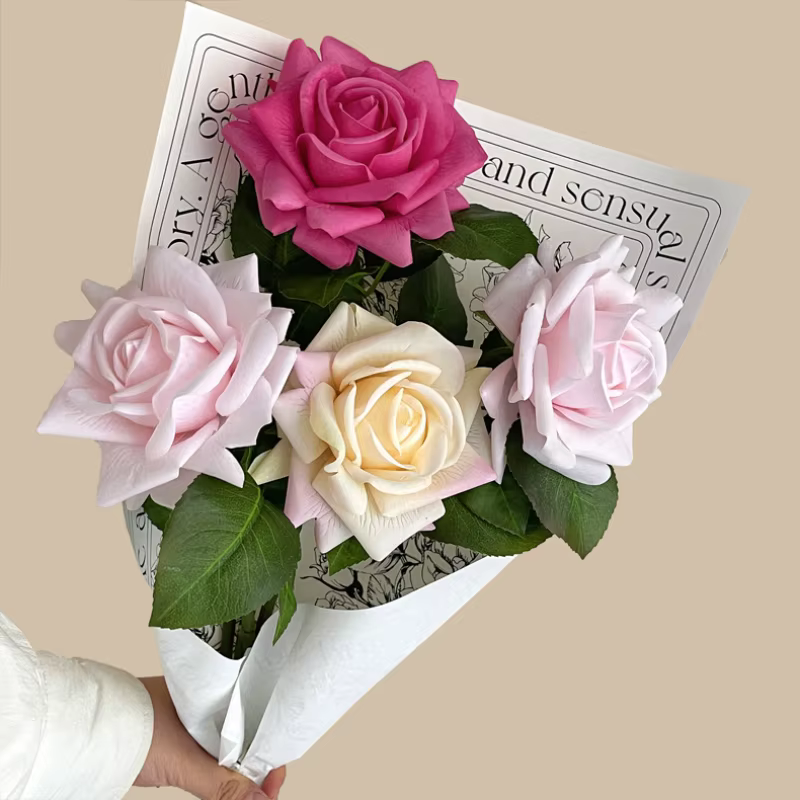 Grande Rose artificielle hydratante