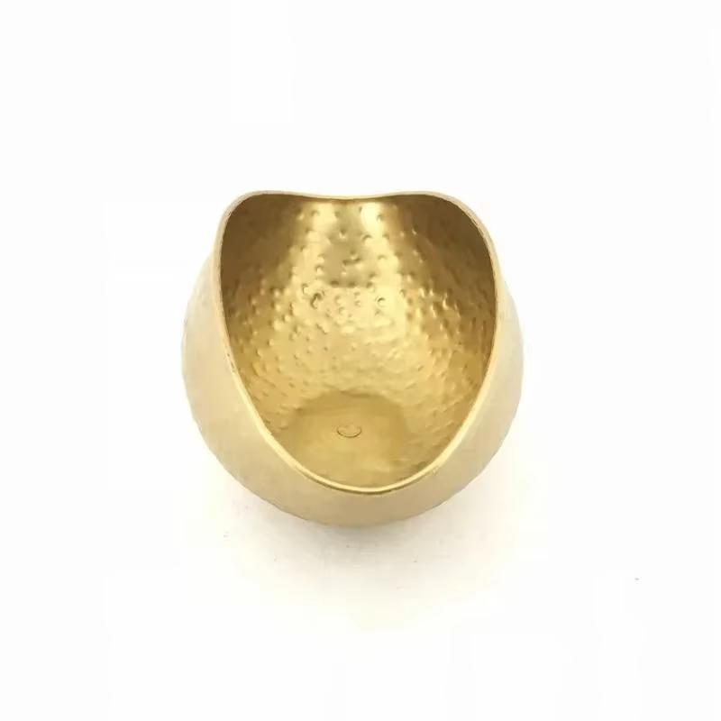 Nouveau Grand taille bol doré Pot Vase Jubao Pot fleur plantation à la main fer Pot