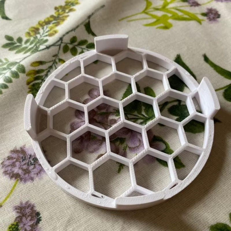 Support de pot de fleurs en nid d'abeille