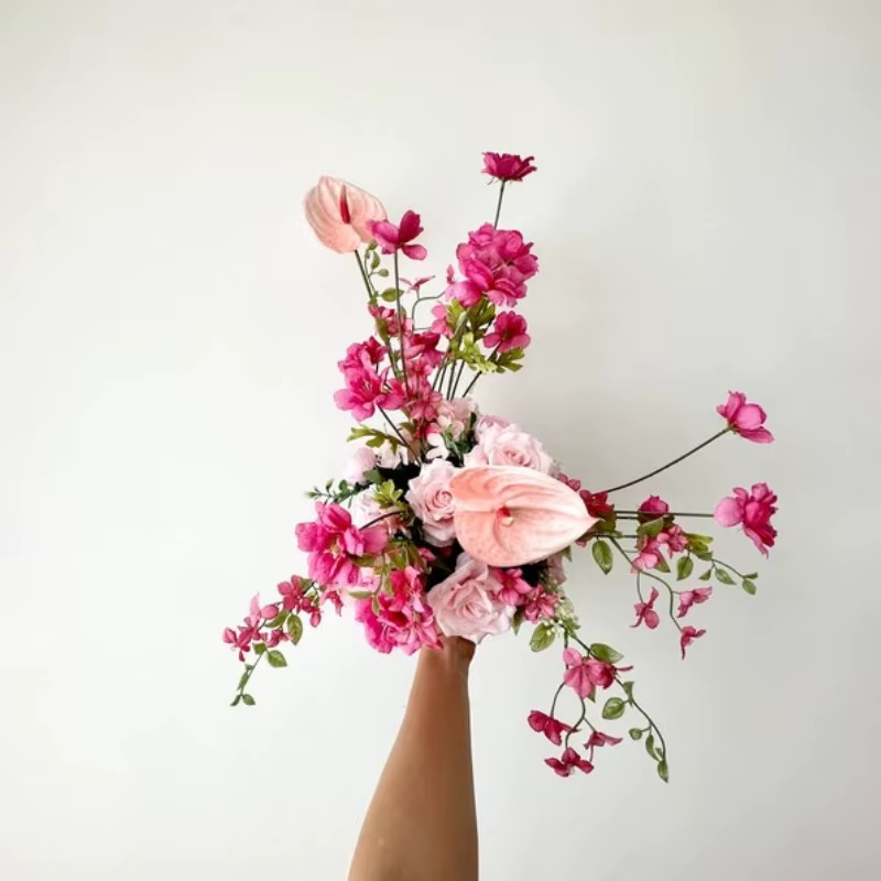 Guirlande de fleurs artificielles pour mariage