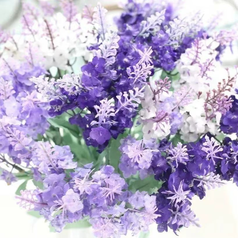 1 Bouquet de fleurs artificielles de lavande
