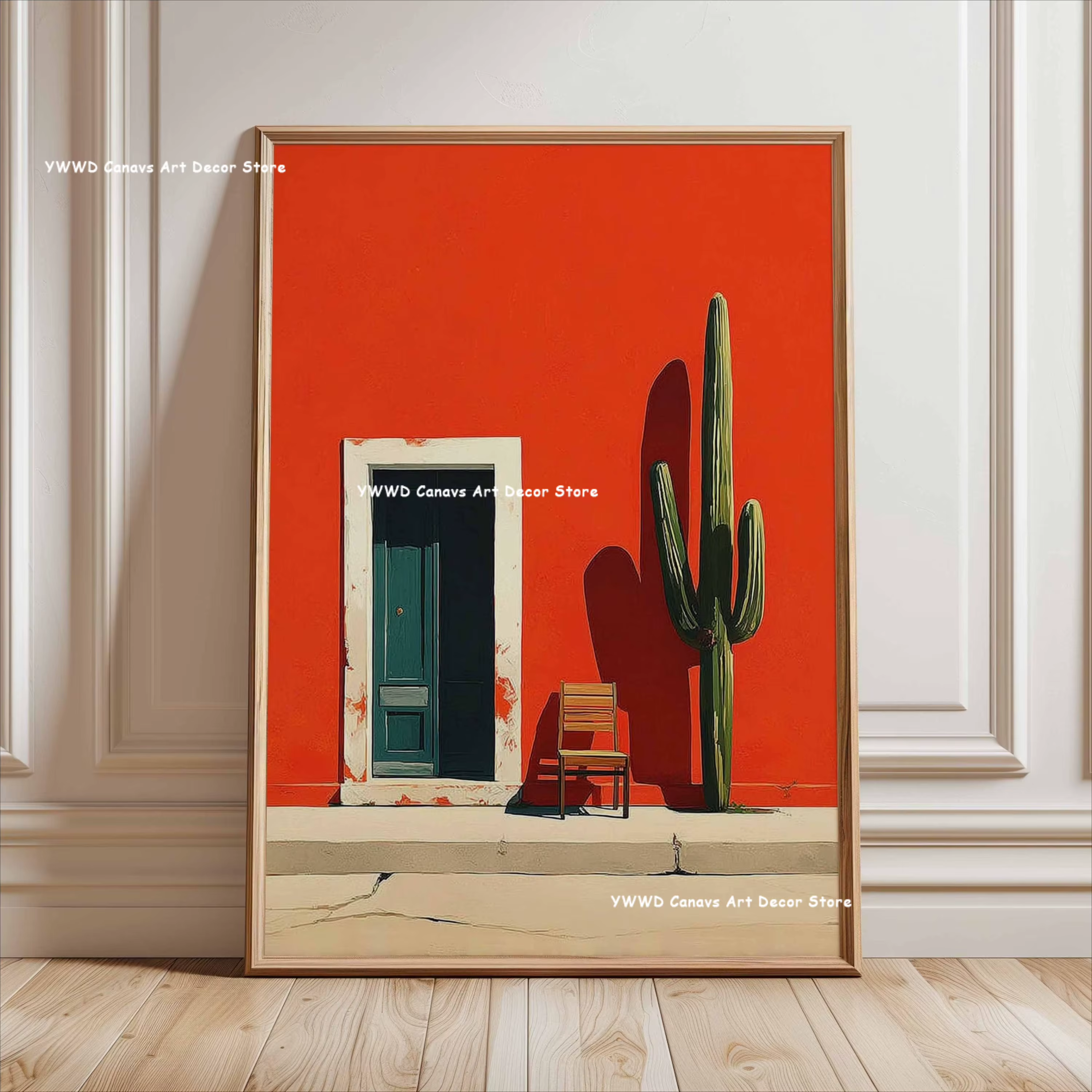 Affiche sur toile Cactus du Désert Bohème
