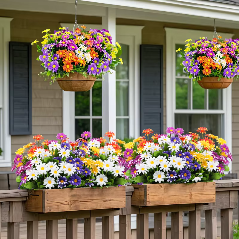Fleurs artificielles d'extérieur