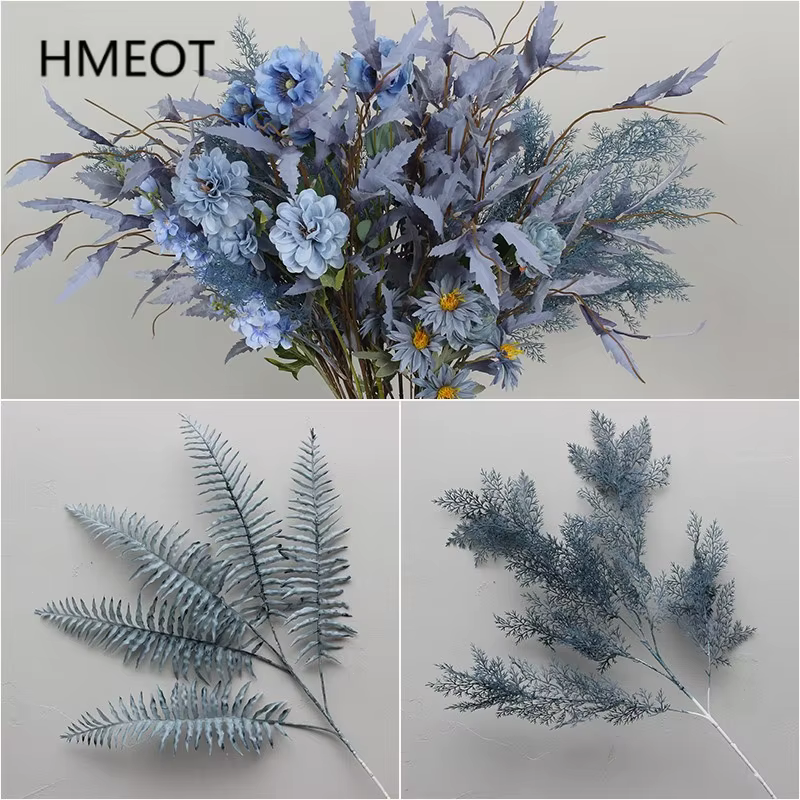 Arrangement Floral série bleu brume