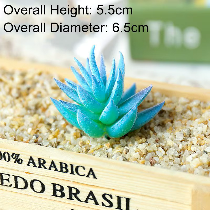 Mini plantes succulentes artificielles | Hauteur = 5.5cm diamètre = 6.5cm