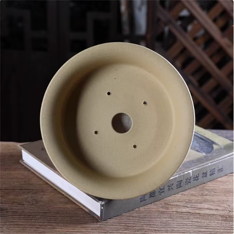 Pot à bonsaï rond classique en céramique
