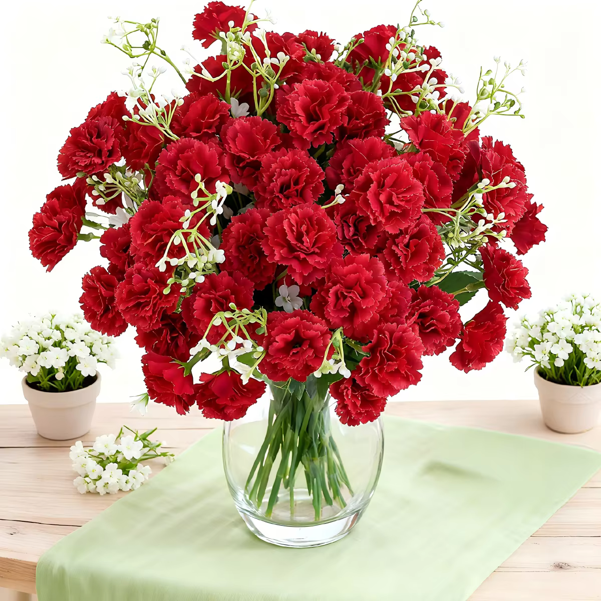 Fleurs Artificielles Œillet pour la Saint-Valentin