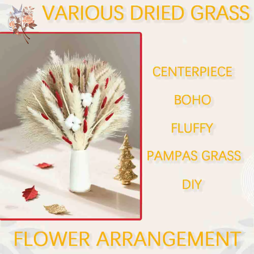 Bouquet de fleurs séchées de noël