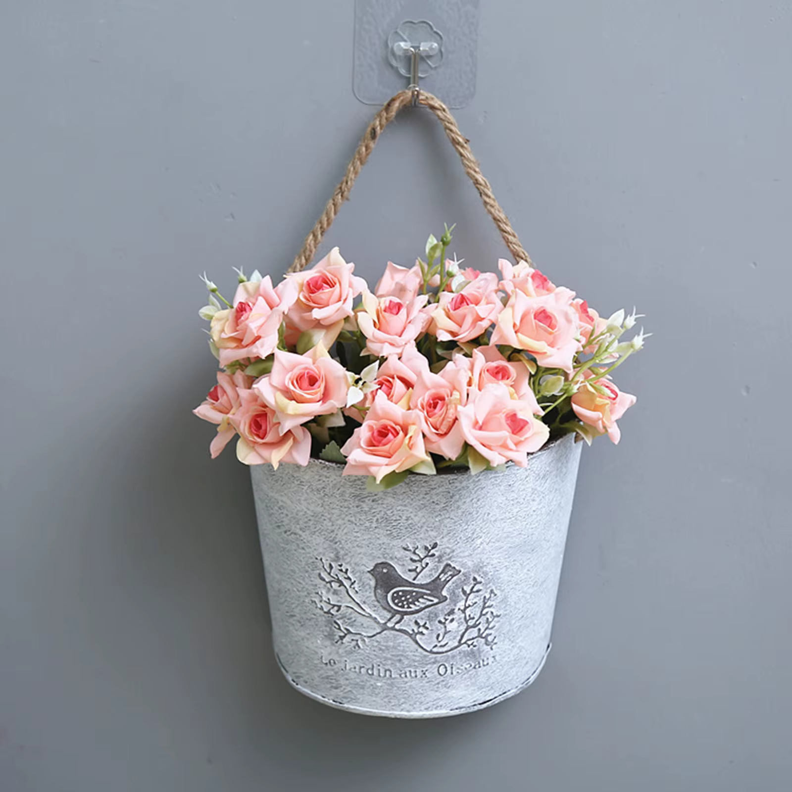 Jardinière de Pot de fleur en céramique murale avec Design rotatif-support de plante suspendu moderne peu encombrant