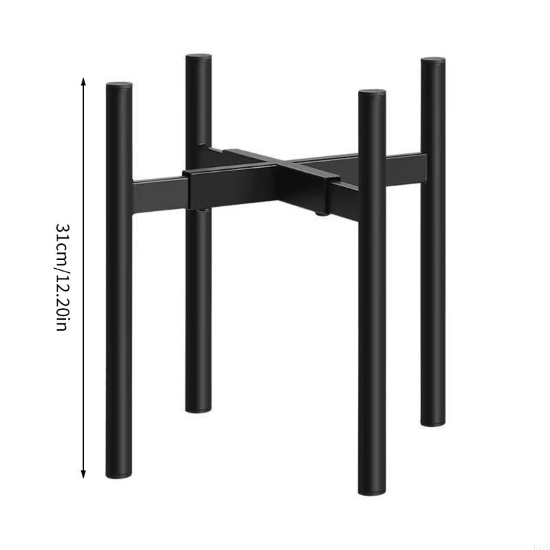Support plante en métal réglable extensible