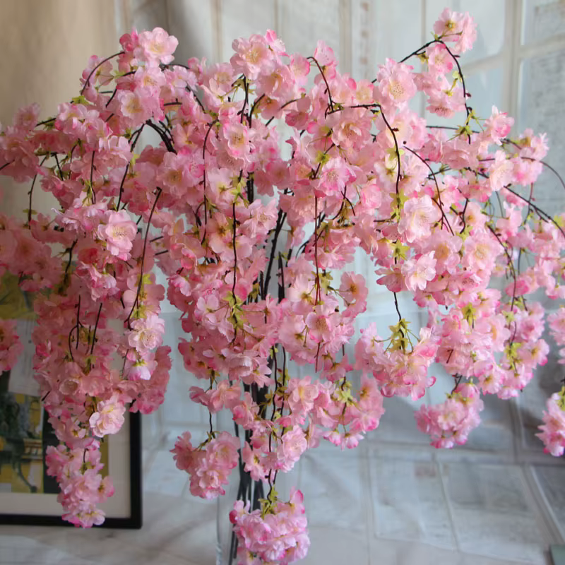 Branche de fleur de cerisier artificielle