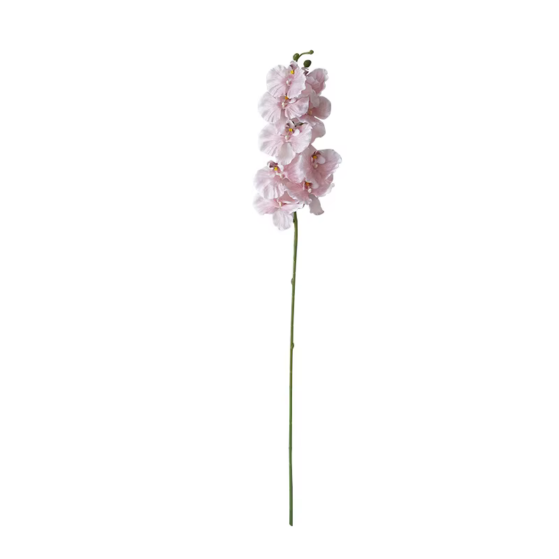 Branches de fleurs de Phalaenopsis artificielles à 9 têtes