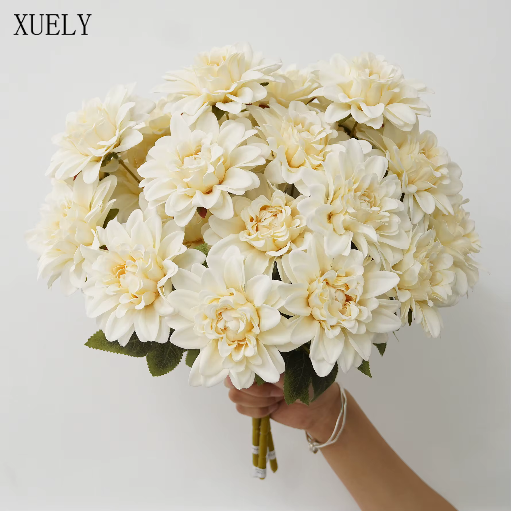 Fleur artificielle XUELY X8413 Dahlia pour arrangement floral