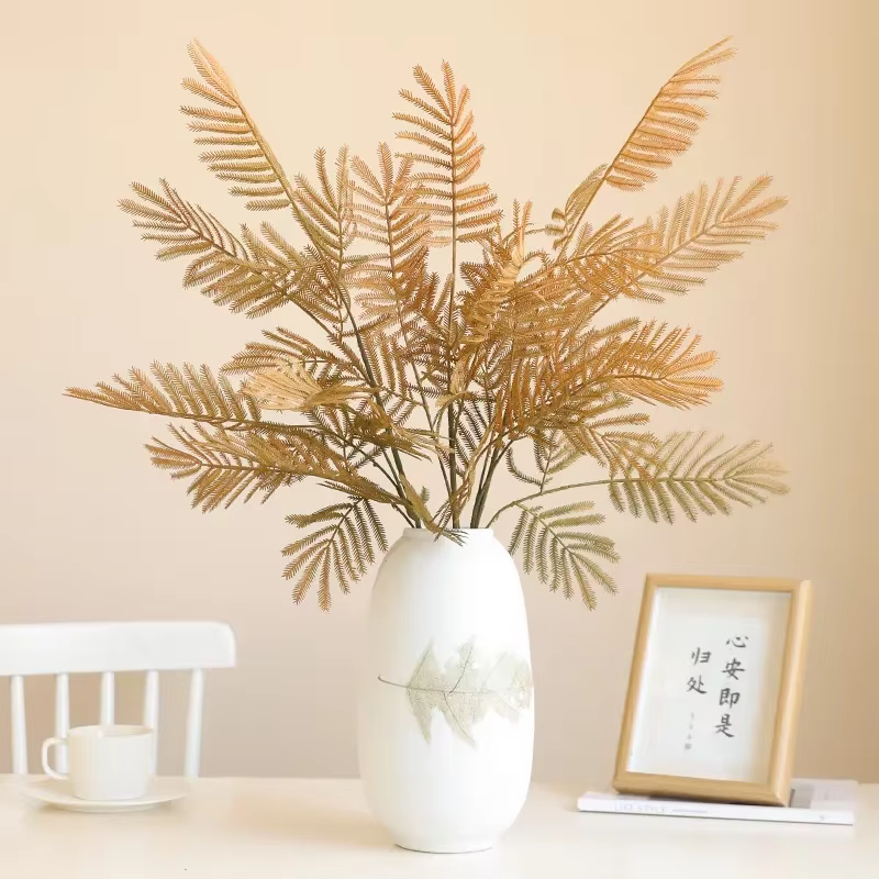 Plante de Mimosa Artificielle pour Centre Commercial Rustique