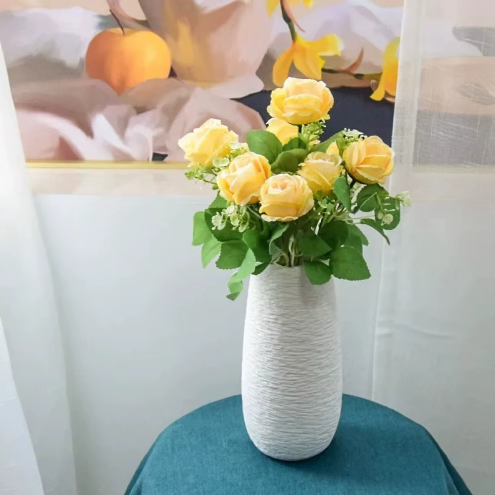 Fleurs artificielles réalistes à 5 têtes