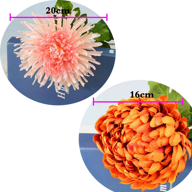 Grandes Fleurs Artificielles de Chrysanthème