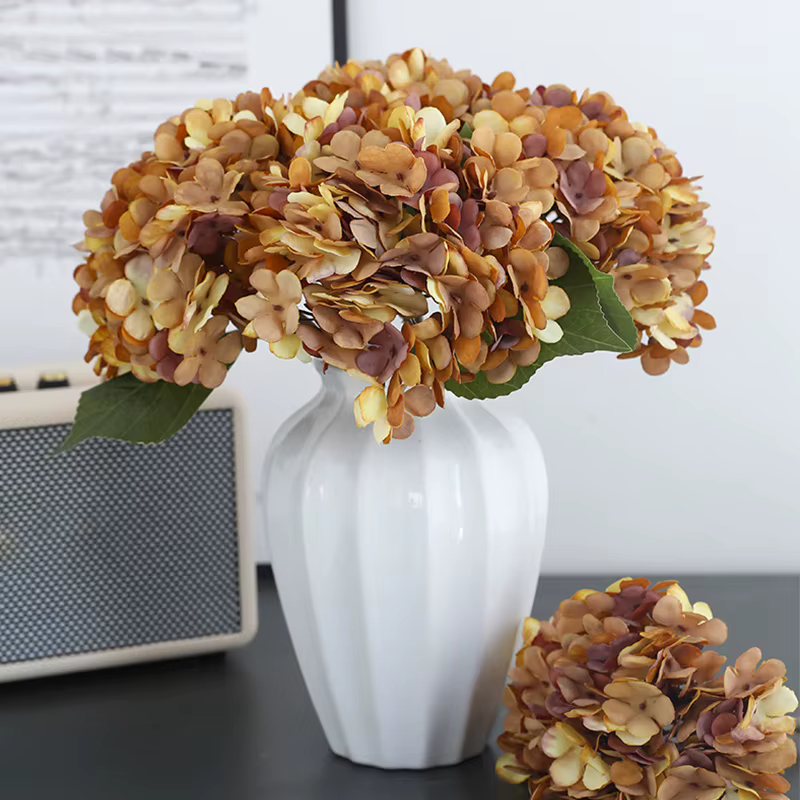 Hortensia artificielle d'automne