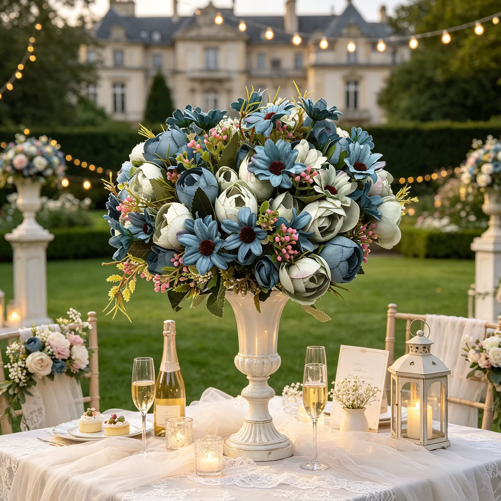 Fleurs artificielles en soie