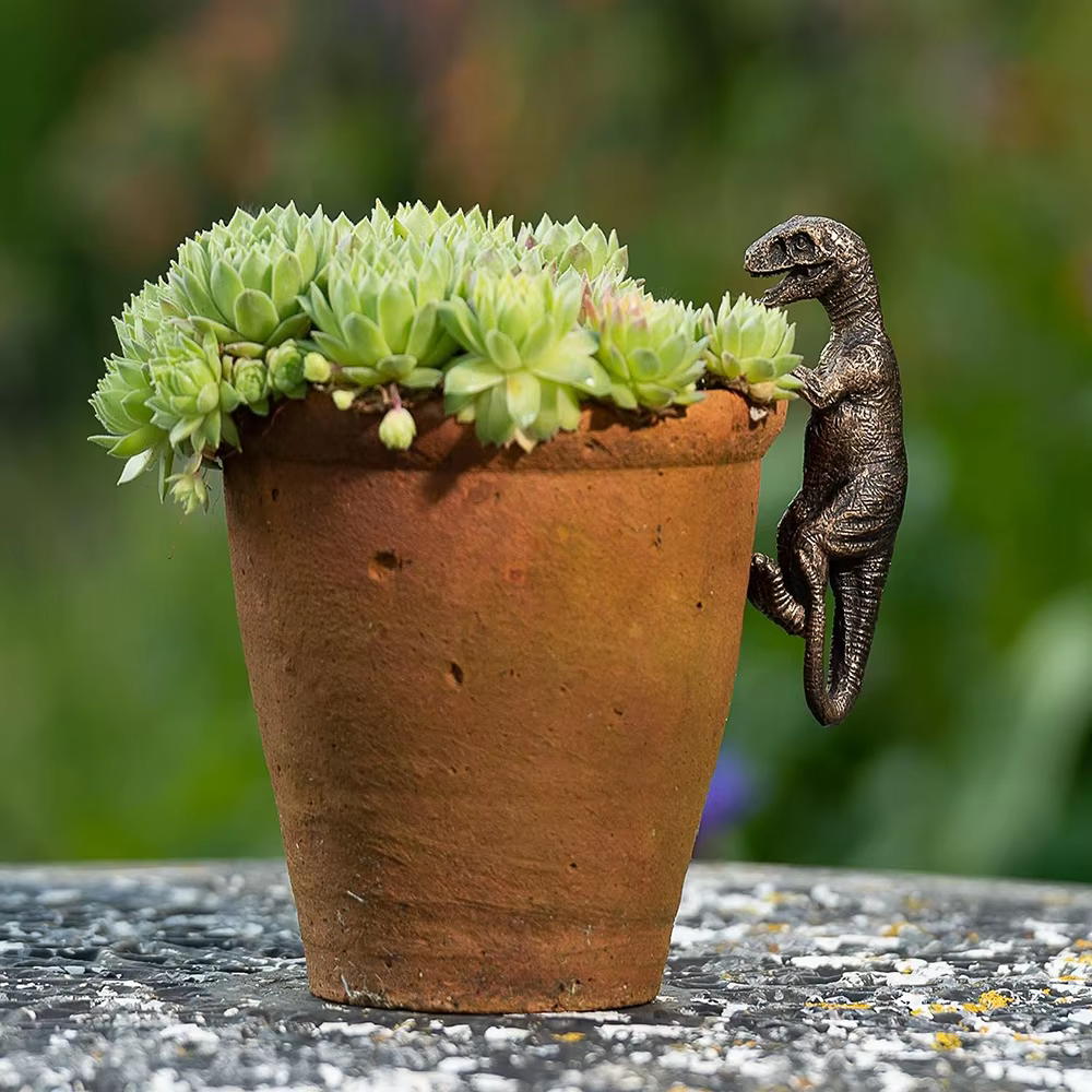 1pc petites décorations de dinosaure Pot de fleur bonsaï