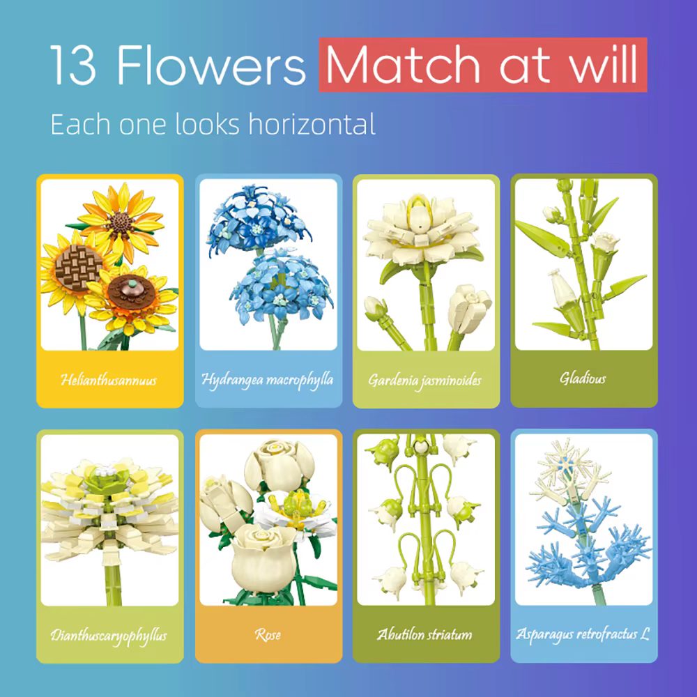 KNEW BUILT – Mini Bouquet de fleurs