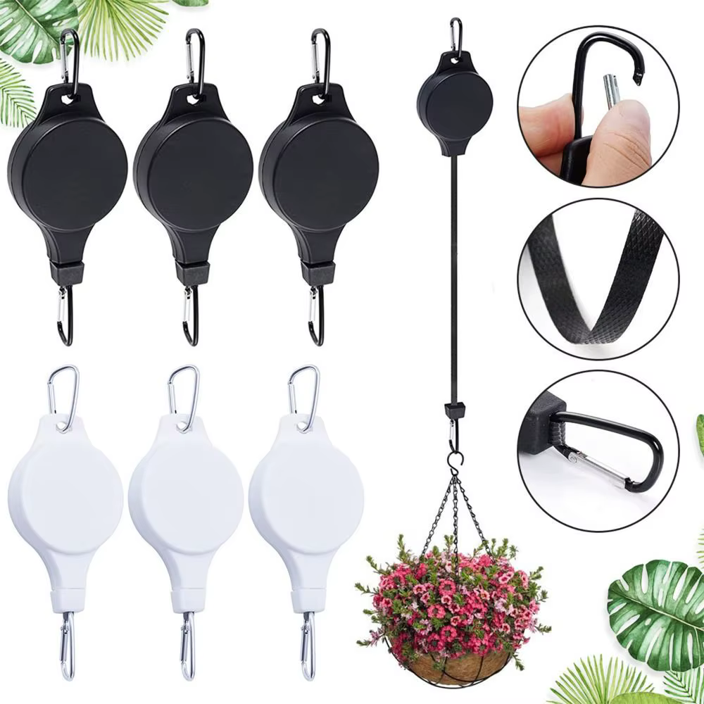 Crochets de jardinage rétractables robustes à verrouillage automatique