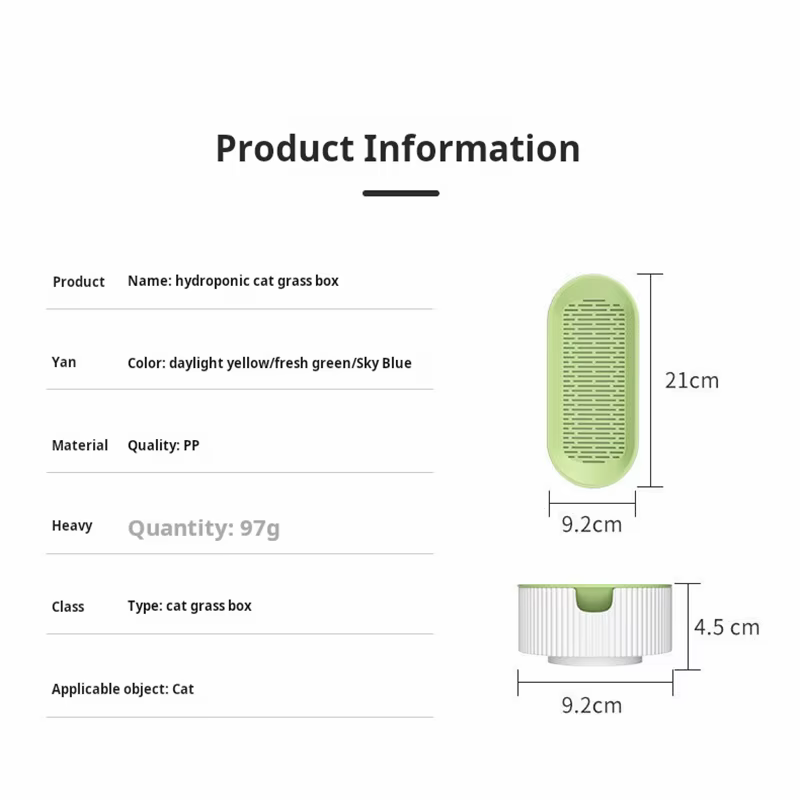 Kit de culture hydroponique d'herbe à chat pour chats