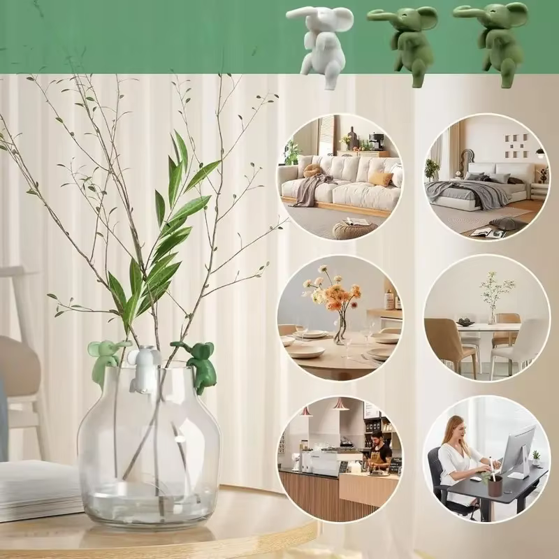 Buddy de propagation des plantes créatives - Support en plastique d'éléphant 3D pour coupures