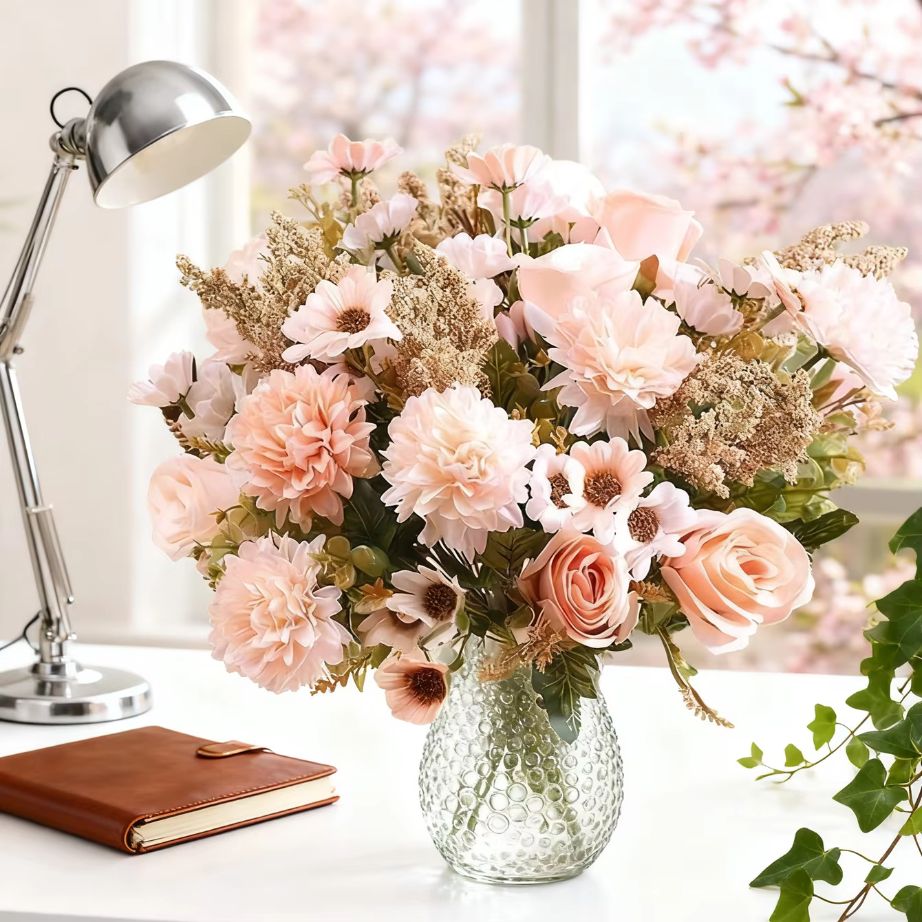 Bouquet de roses artificielles pour la saint-valentin