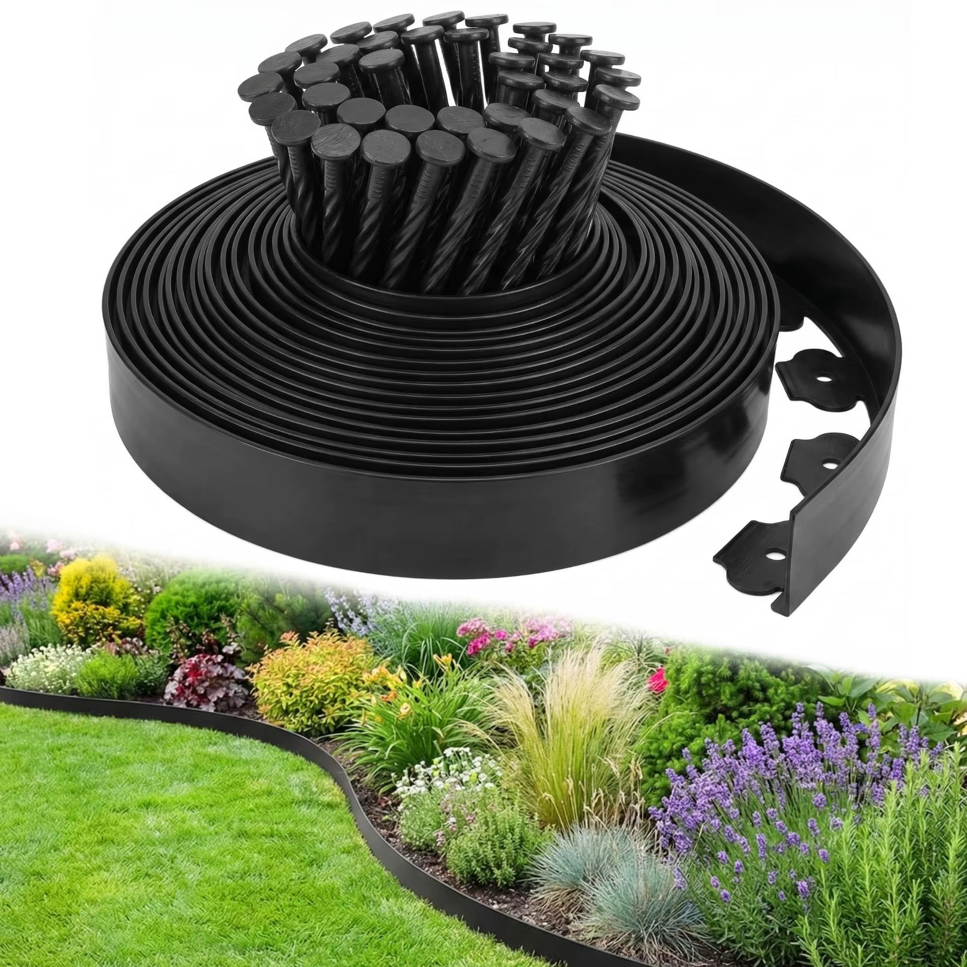 Bande séparatrice de jardin de 10 m