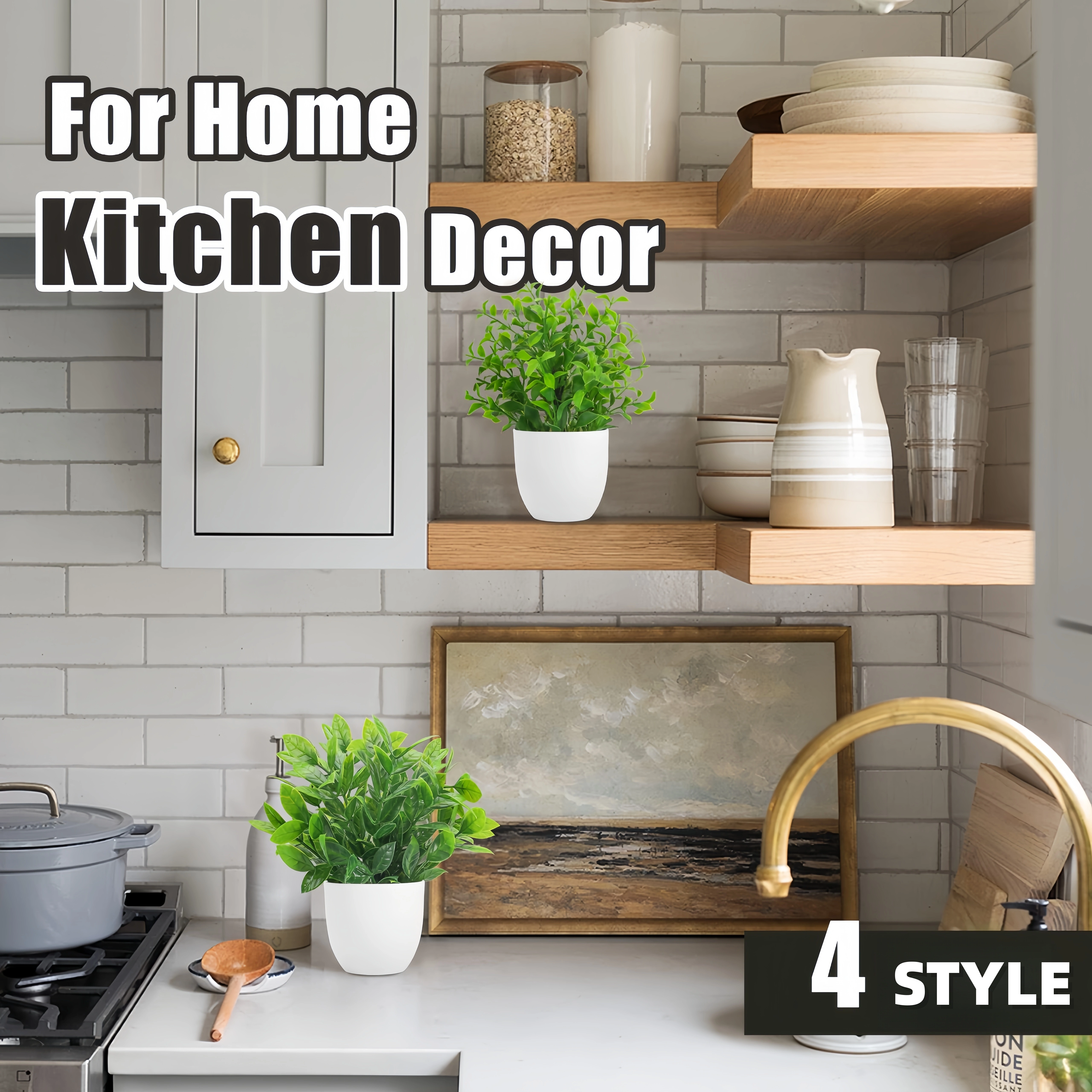 4 styles de mini-plantes artificielles