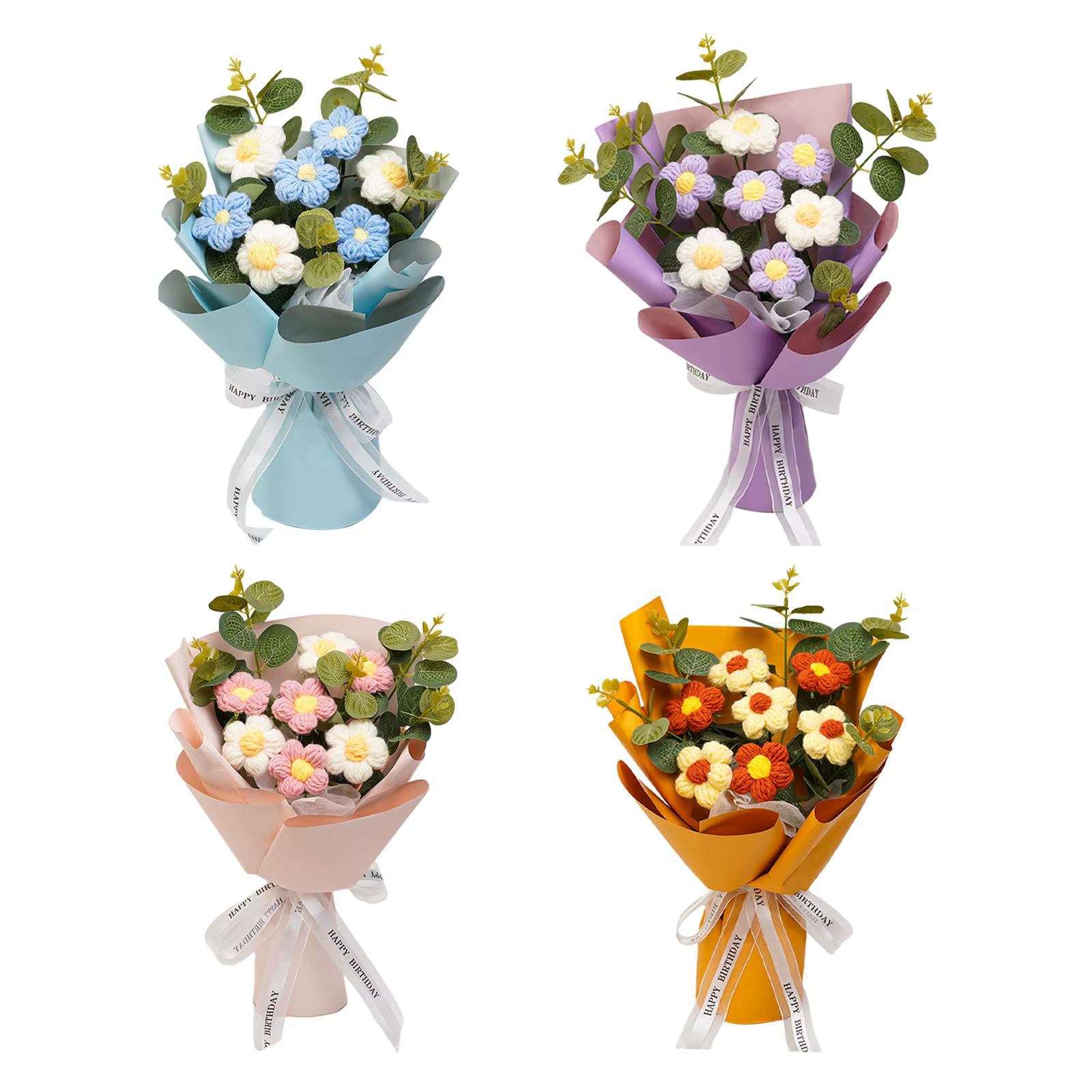 Bouquet de fleurs au Crochet