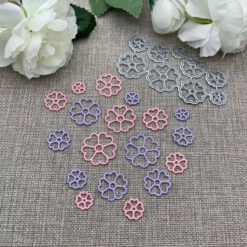 Matrices de découpe en métal pour la décoration de grappes de fleurs, pour scrapbooking DIY, gaufrage décoratif, artisanat, modèle de découpe