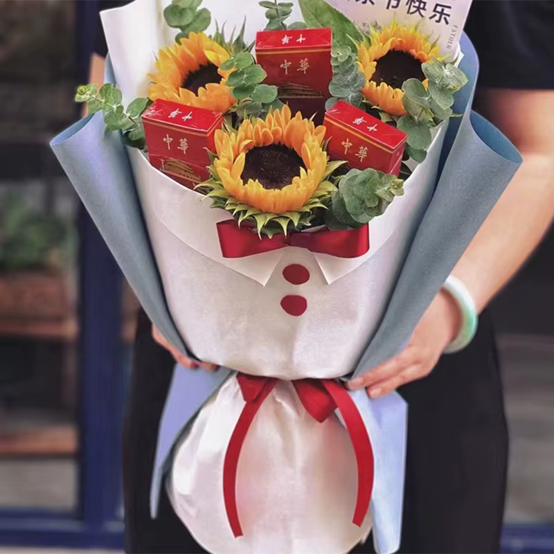 Base de doublure en plastique pour emballage de bouquet de fleurs fraîches