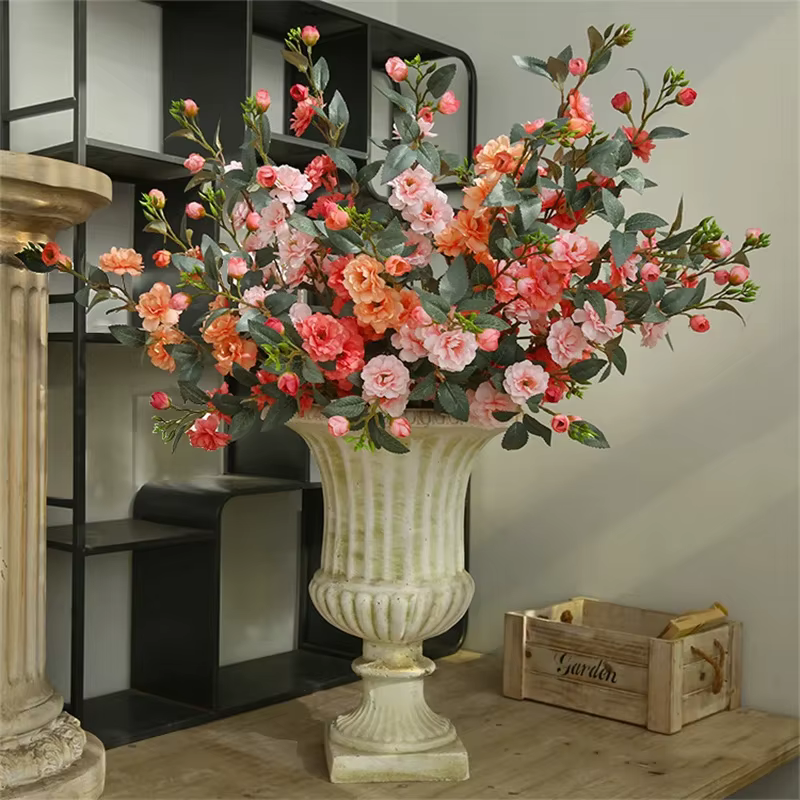 Nouvelle branche de camélia fleurs artificielles noël décoration de la maison faux Floral salon jardin Table artisanat mariage bricolage organiser