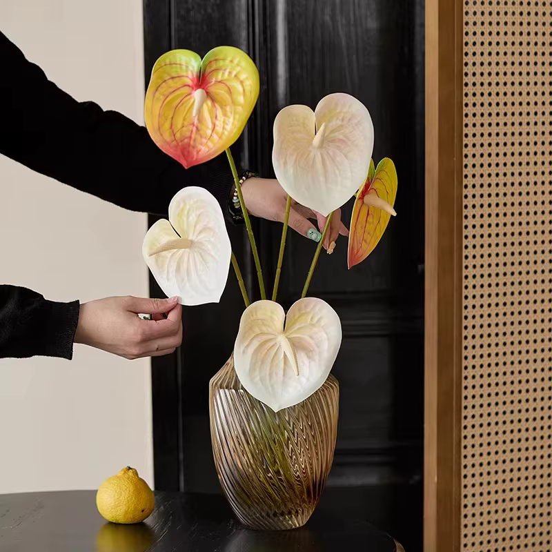Plantes artificielles, fleurs artificielles à tige unique