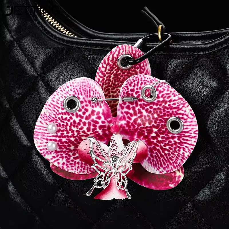 Porte-clés orchidée Lily Phalaenopsis exquis