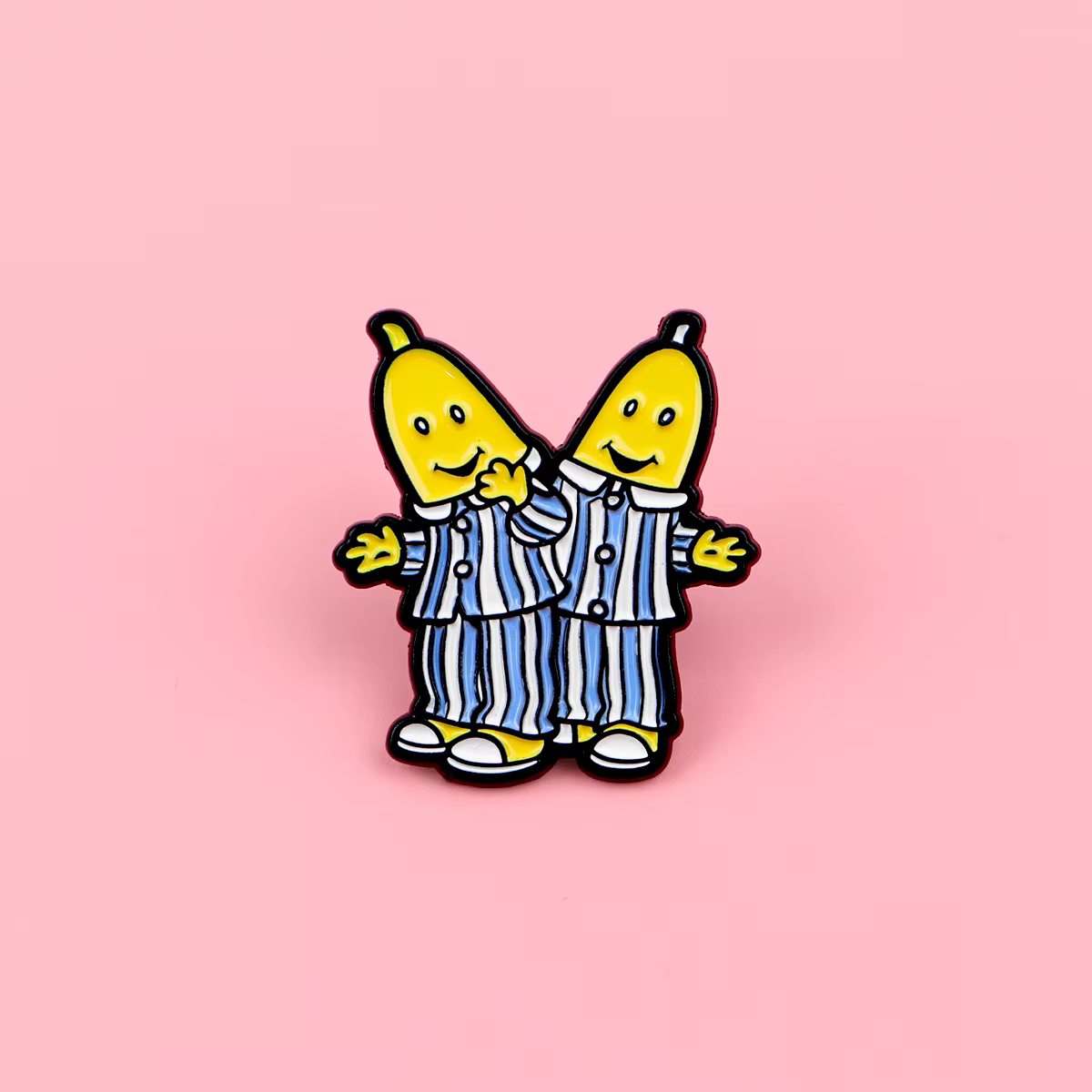 Broches en émail amusantes motif homme banane en pyjama, broche fruit de dessin animé, épinglette pour sac à dos, accessoires vestimentaires, bijoux de mode, cadeaux